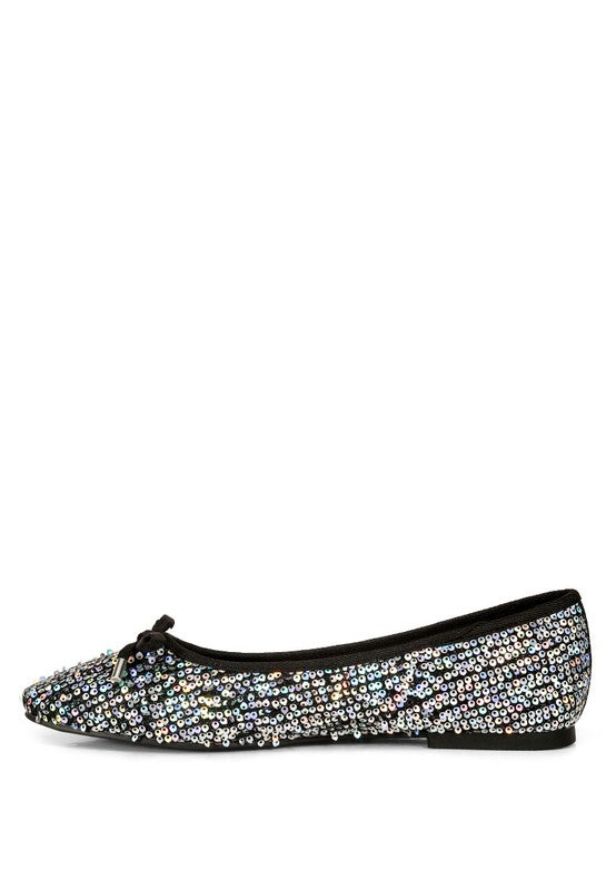 Lettie Sequin Embellished Ballet Flats