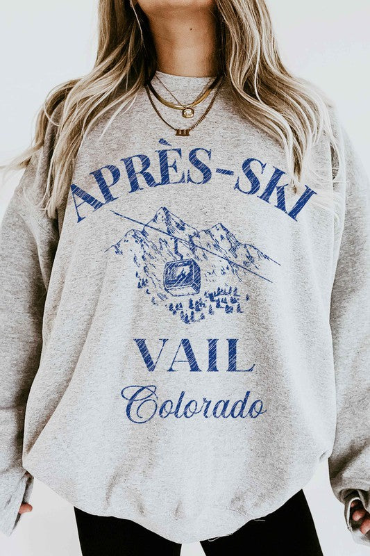 APRES SKI VAIL COLORADO GRAPHIC SWEATSHIRT