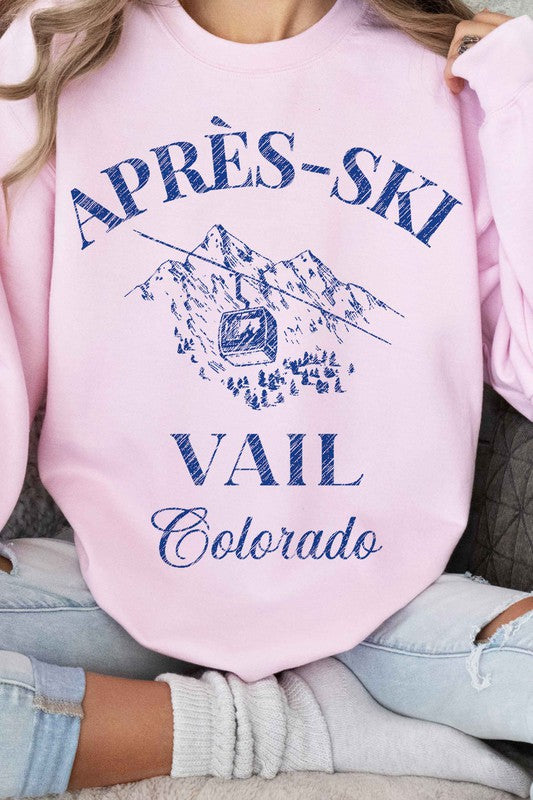 APRES SKI VAIL COLORADO GRAPHIC SWEATSHIRT