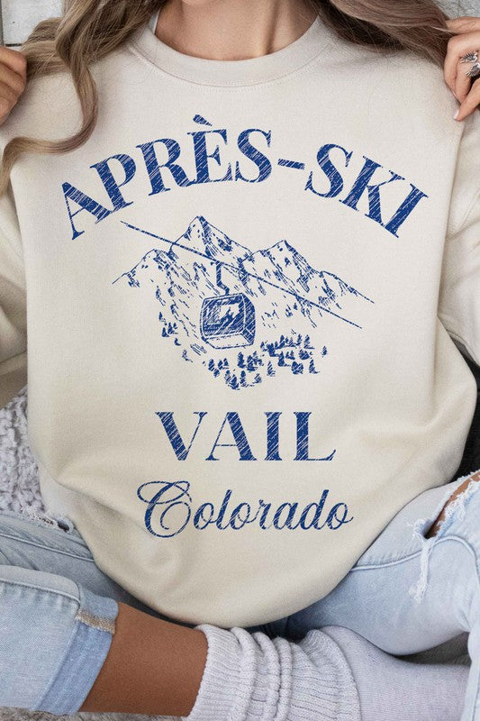 APRES SKI VAIL COLORADO GRAPHIC SWEATSHIRT