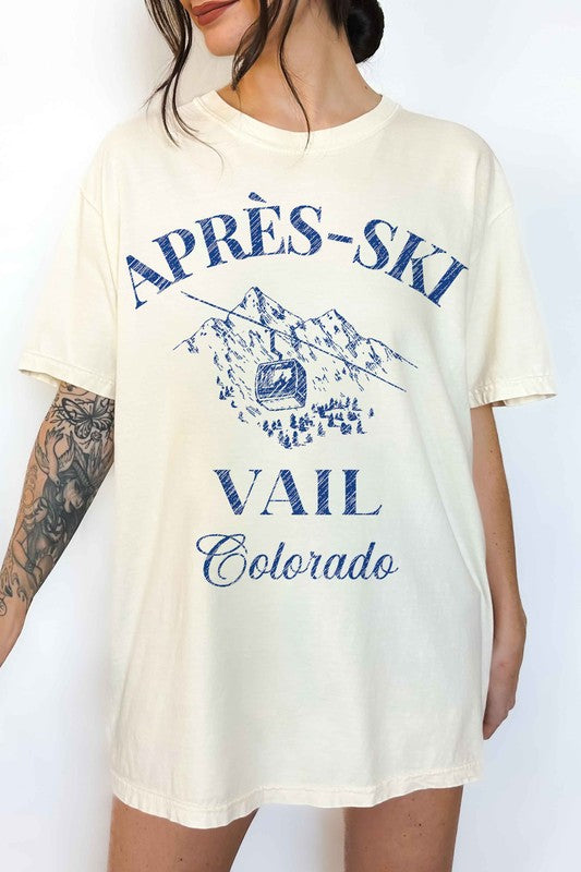 APRES SKI VAIL COLORADO OVERSIZED TEE