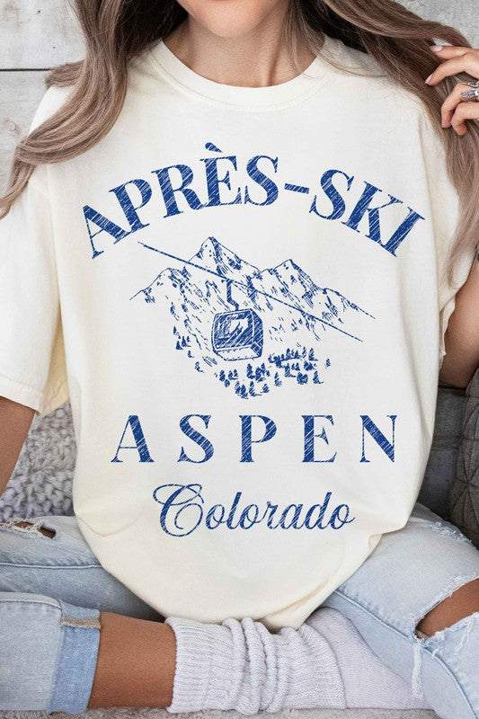 APRES SKI ASPEN COLORADO GRAPHIC TEE