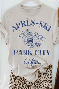 APRES SKI PARK CITY UTAH GRAPHIC TEE