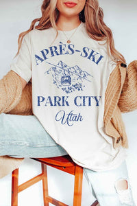 APRES SKI PARK CITY UTAH GRAPHIC TEE