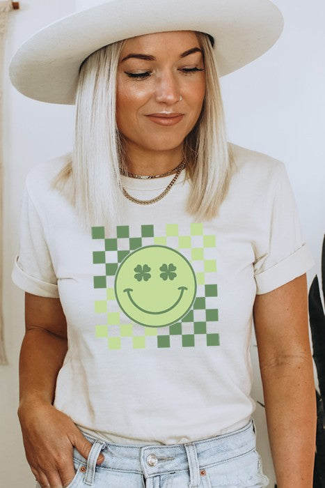 Lucky Smile Checkered Tee