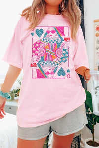 QUEEN OF HEARTS GRAPHIC TEE