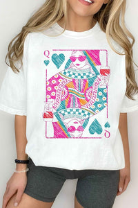 QUEEN OF HEARTS GRAPHIC TEE