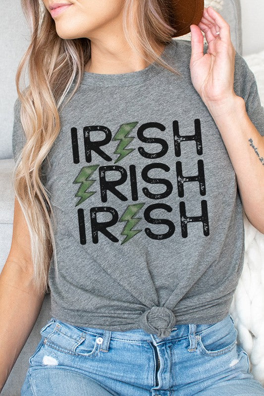 Clearance St Patricks Irish Bolt Stack Tee