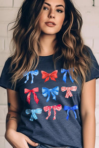 Coquette 4th Of July America Graphic T Shirts