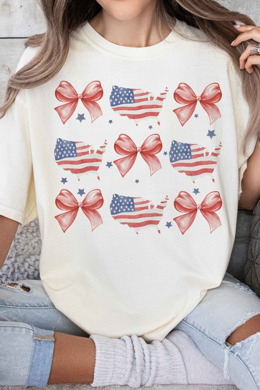 AMERICAN COQUETTE BOW GRAPHIC TEE