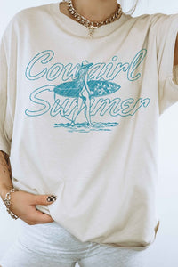 COWGIRL SUMMER WESTERN GRAPHIC TEE