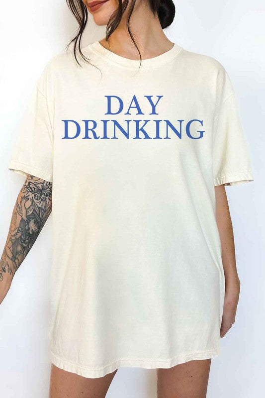 DAY DRINKING OVERSIZED GRAPHIC TEE
