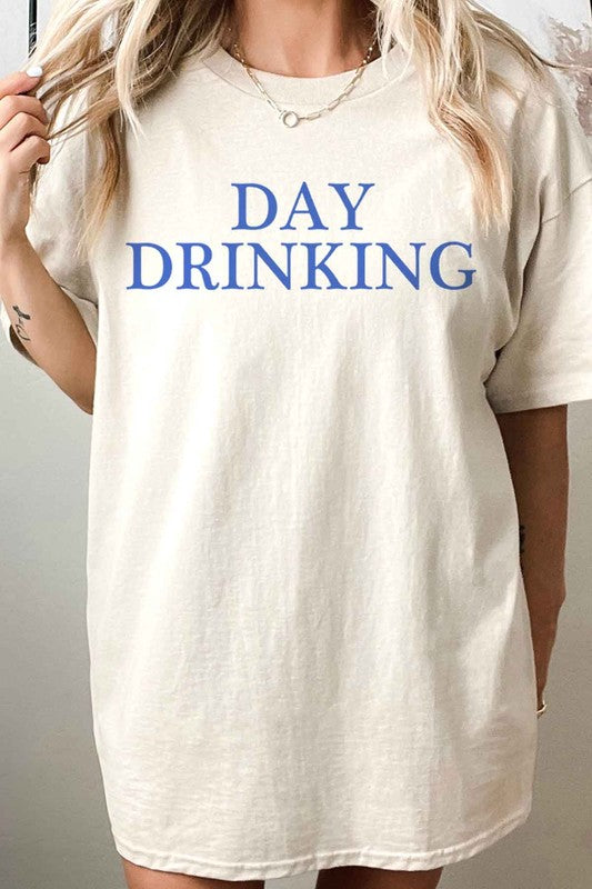 DAY DRINKING OVERSIZED GRAPHIC TEE