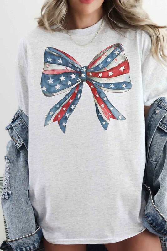 AMERICAN BOW COQUETTE OVERSIZED GRAPHIC TEE