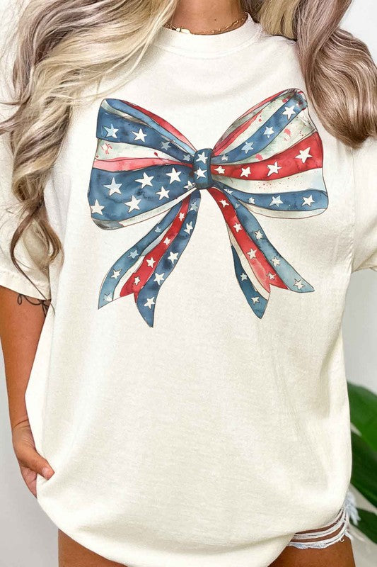 AMERICAN BOW COQUETTE OVERSIZED GRAPHIC TEE