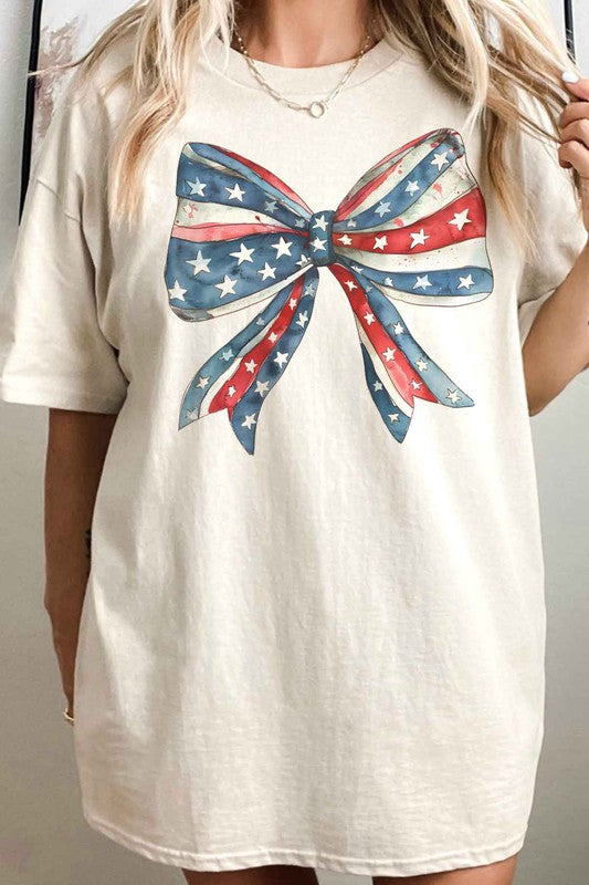 AMERICAN BOW COQUETTE OVERSIZED GRAPHIC TEE