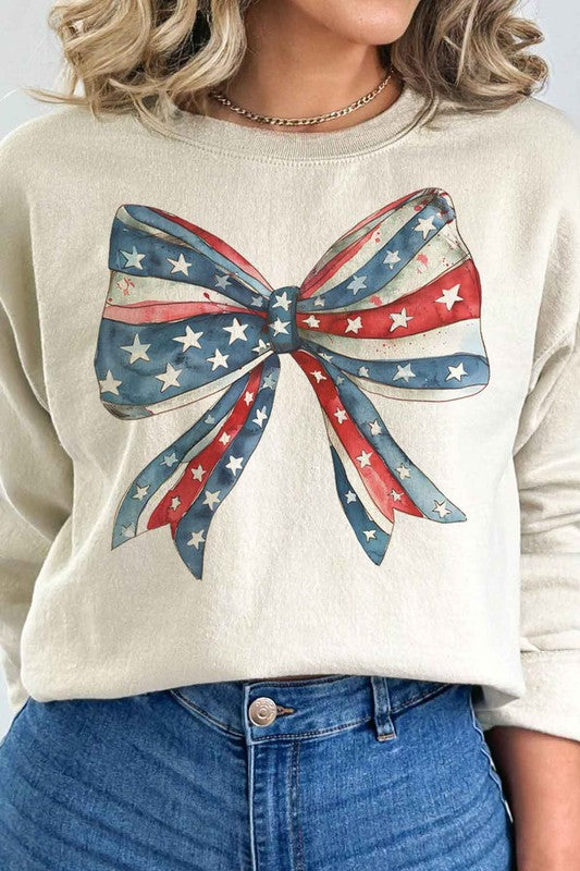 AMERICAN BOW COQUETTE GRAPHIC SWEATSHIRT