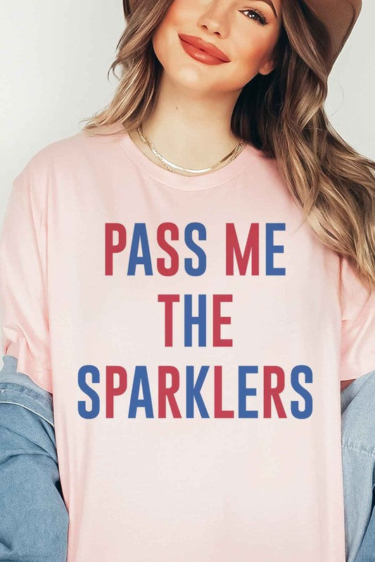 PASS ME THE SPARKLERS GRAPHIC TEE