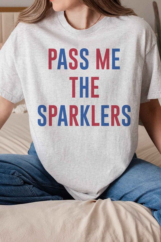 PASS ME THE SPARKLERS GRAPHIC TEE