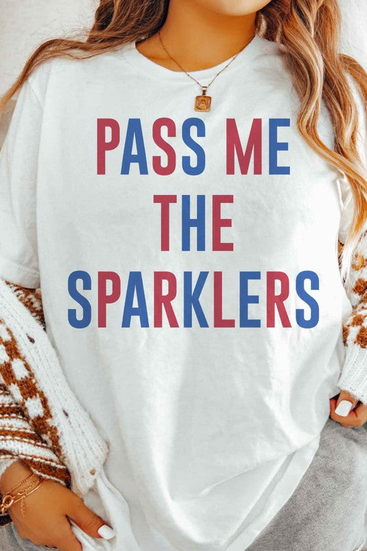 PASS ME THE SPARKLERS GRAPHIC TEE