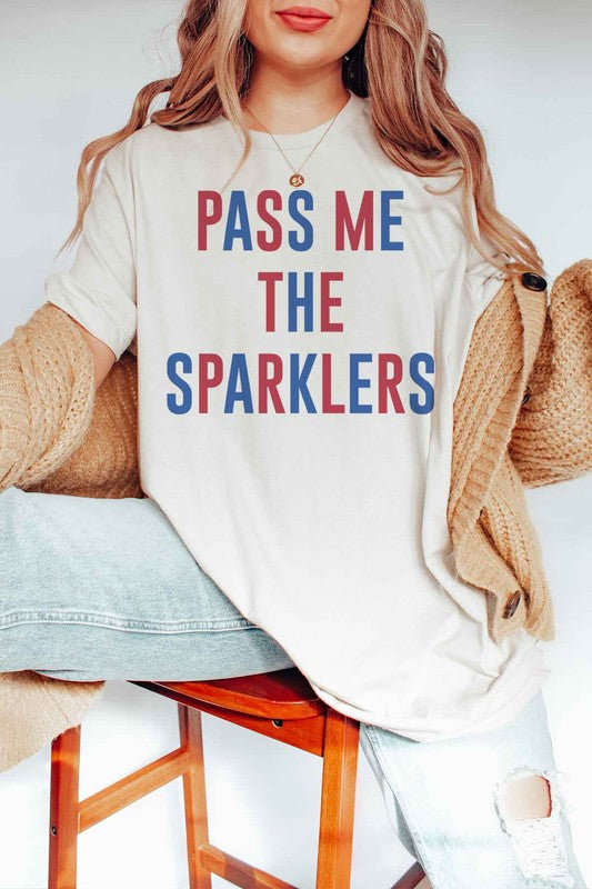 PASS ME THE SPARKLERS GRAPHIC TEE