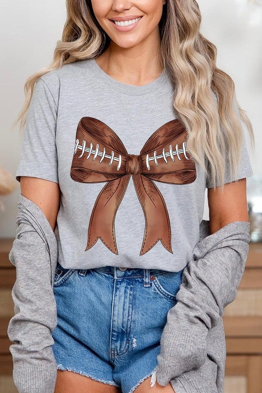 Coquette Football Bow Graphic T Shirts