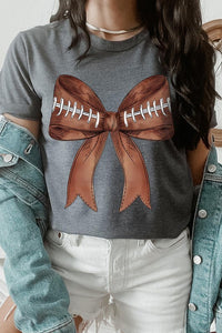 Coquette Football Bow Graphic T Shirts