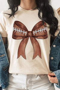 Coquette Football Bow Graphic T Shirts