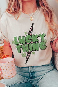 CHECKER LIGHTNING LUCKY THING Graphic T-Shirt