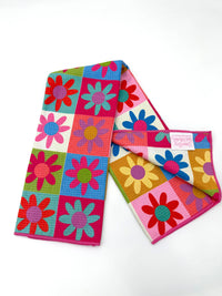 Hippie Daisy- Microfiber Waffle Weave Tea Towel