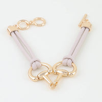 Polished Toggle Double Wrap Rope Bracelet