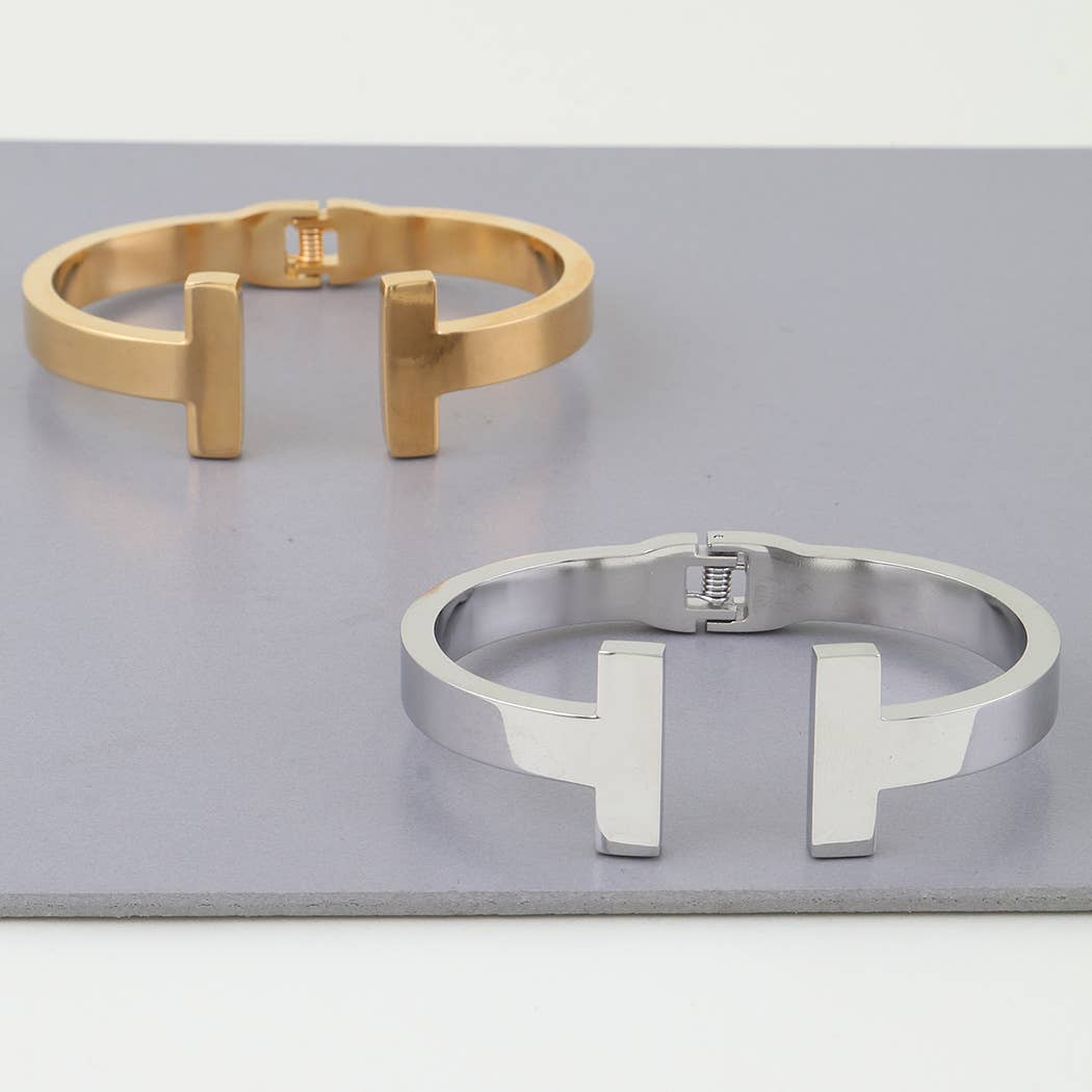 Bold Open T Cuff Bracelet