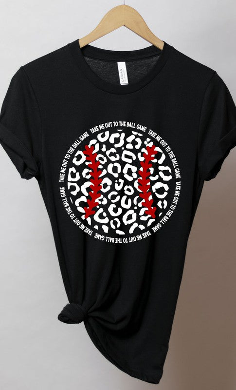 Leopard Baseball Graphic Tee