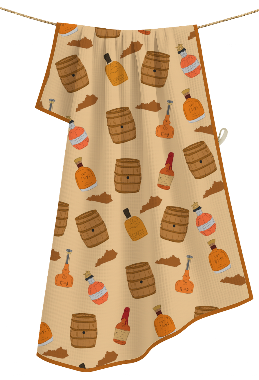 Bourbon- Microfiber Waffle Weave Tea Towel