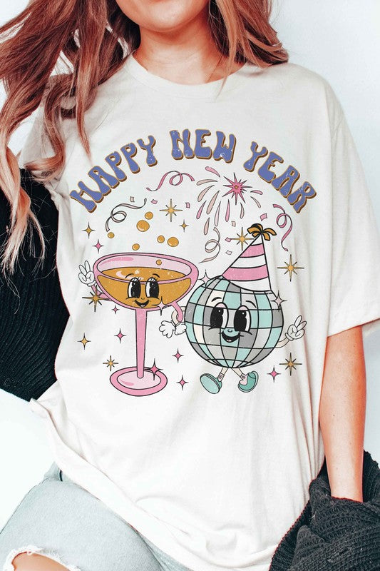 GROOVY HAPPY NEW YEAR Graphic Tee