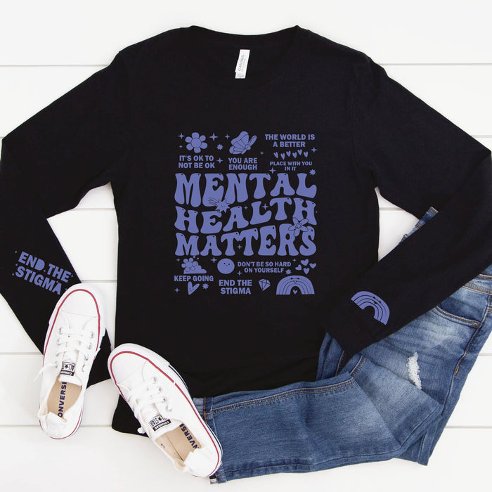 Mental health matters long sleeve tee