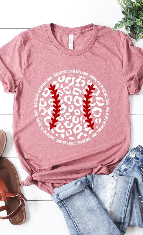 Leopard Baseball Graphic Tee