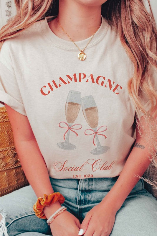 CHAMPAGNE SOCIAL CLUB Graphic T-Shirt