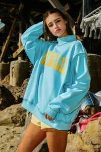 Bucket List Dilly Dally/ Lolly Gag Reversible Mockneck Sweatshirt