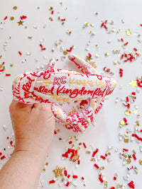 White Kansas City KC Red Kingdom Cursive Knotted Headband R2S