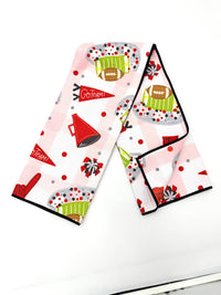 Red & Black Football Game Day- Microfiber Waffle Weave Tea Towel