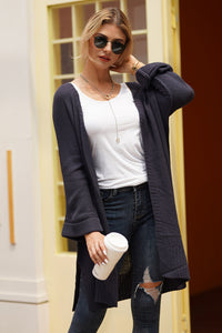 Open Front Long Sleeve Cardigan