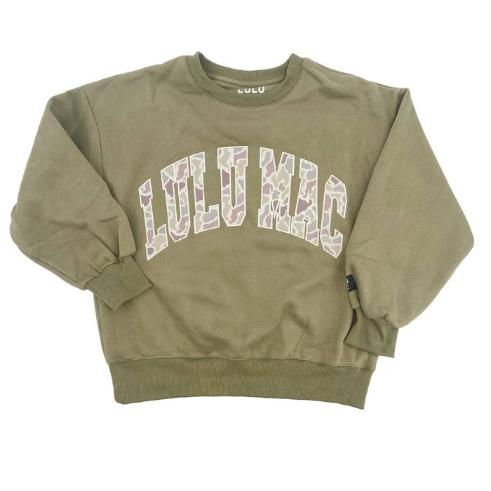 LuLu Mac Camo Embroidered Sweatshirt