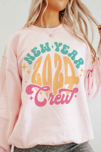 2024 NEW YEAR CREW Graphic Sweatshirt