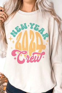 2024 NEW YEAR CREW Graphic Sweatshirt