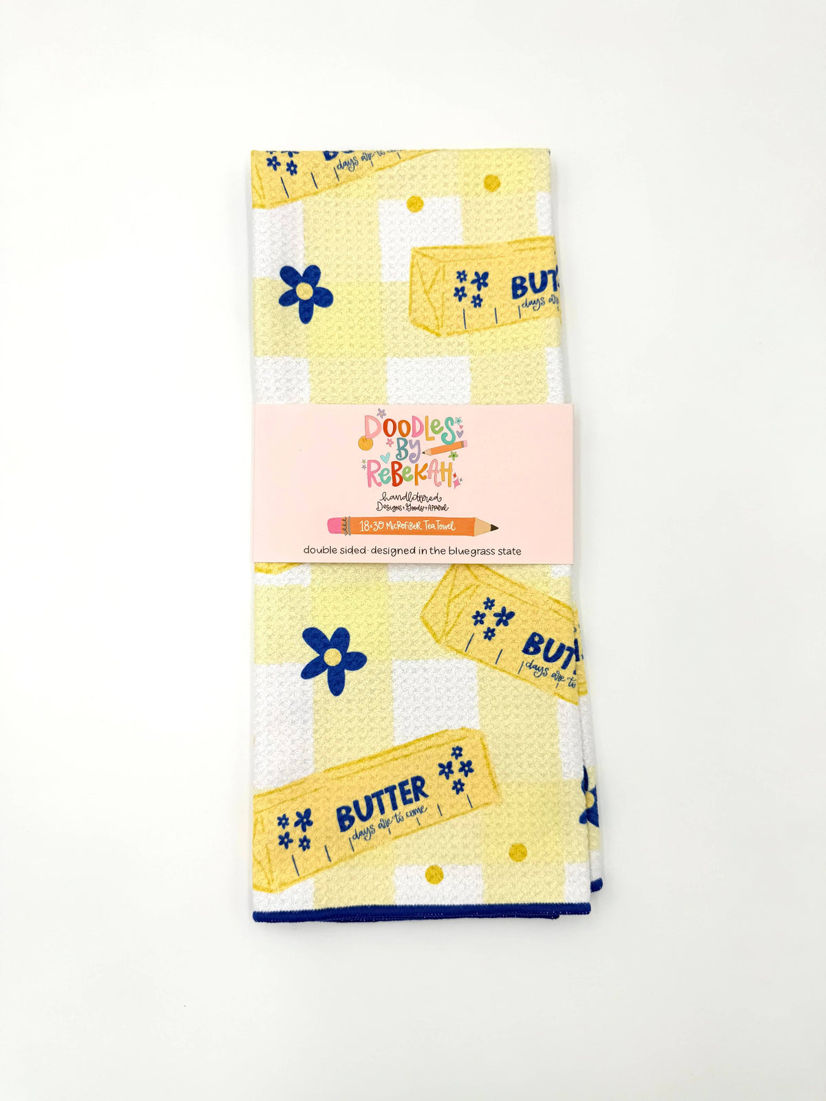 Butter- Microfiber Waffle Weave Tea Towel