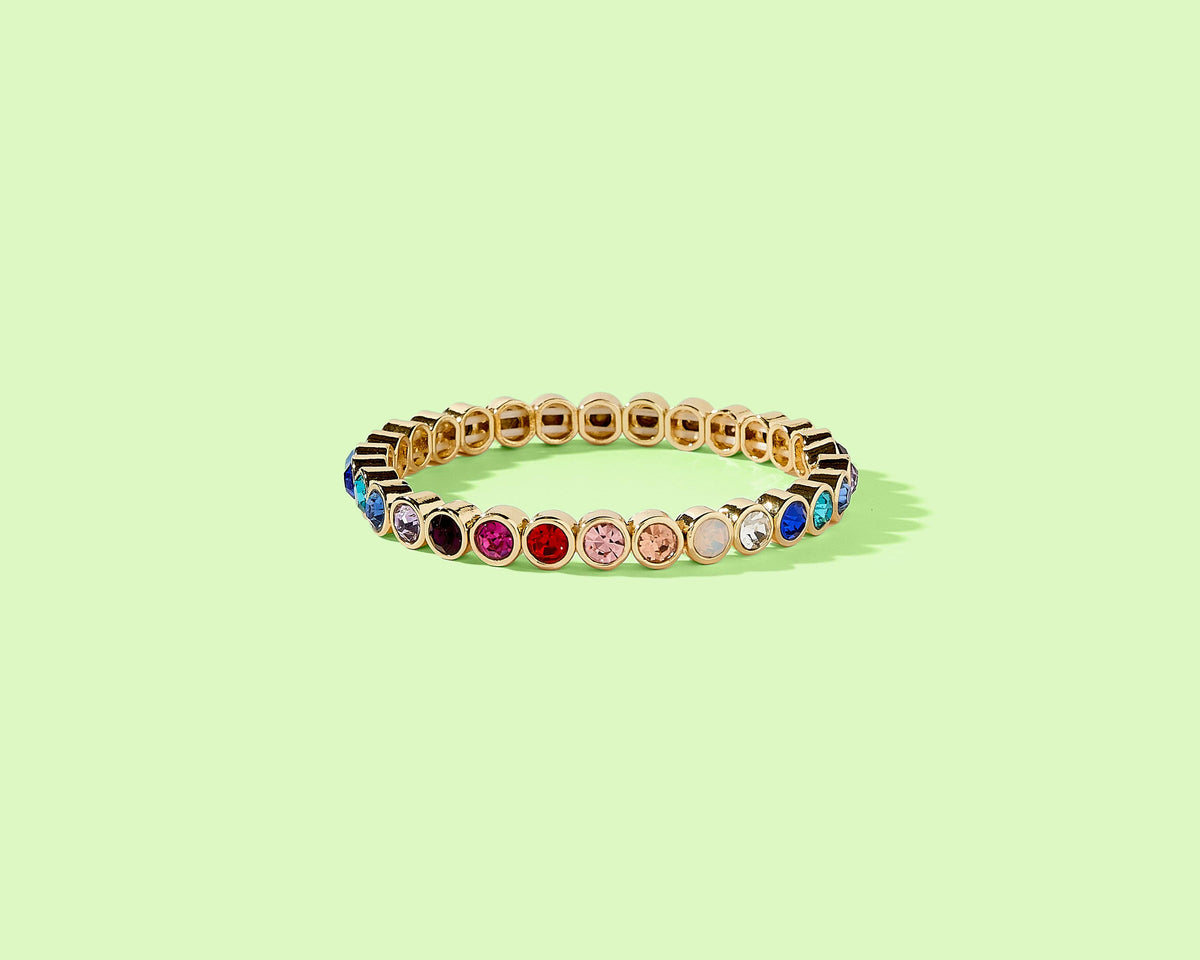 Enamel Stretch Bracelet - Assorted Styles - Love