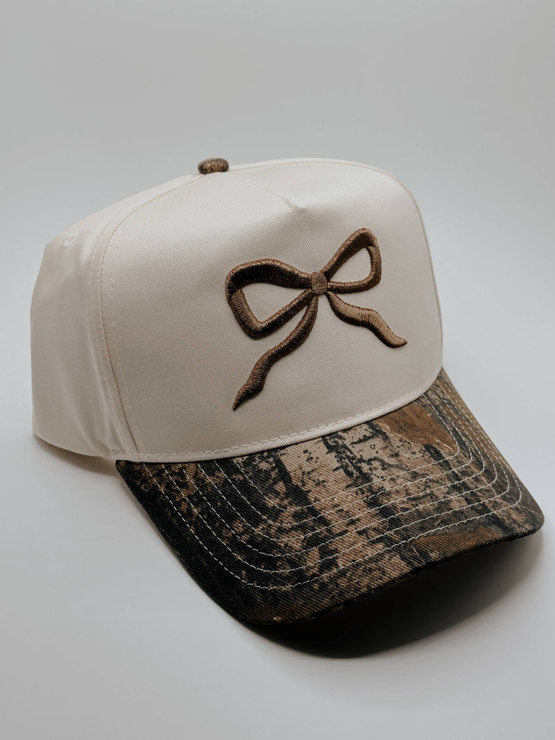 Neutral Camo Bow Hat
