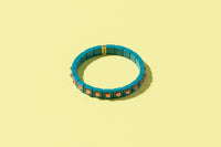 Enamel Stretch Bracelet - Earth Tone Colors - Asst Styles