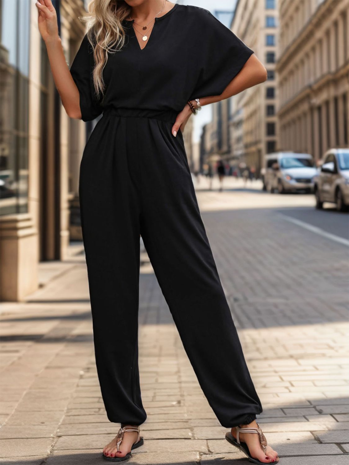 パンツ NEAT 777 Jumpsuit Navy S パンツ NEAT 777 Jumpsuit Navy S Buy Sosandar Blue Chrome Zip